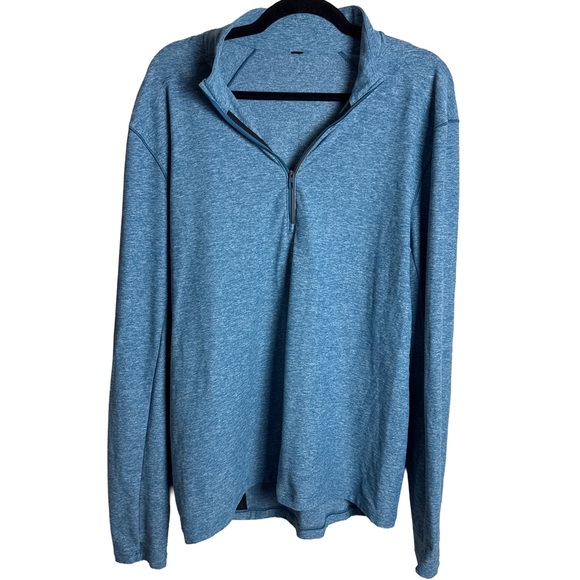 Lululemon Men’s Blue Quarter-Zip Pullover Long Sleeve Size L - Picture 1 of 7
